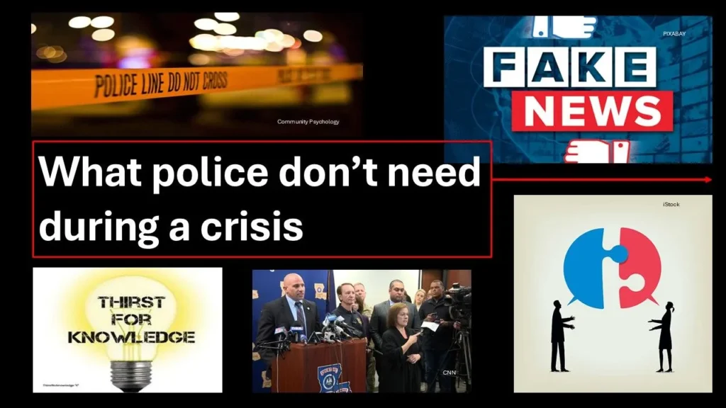 What police don’t need during a crisis