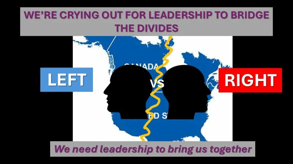 We’re crying out for leadership to bridge the divides